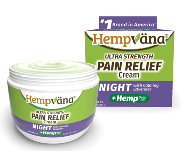 Recalled Hempväna Ultra Strength Pain Relief Cream Night with Lidocaine 4 ounce jar